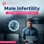 Illustration highlighting early signs of male infertility and reproductive health awareness